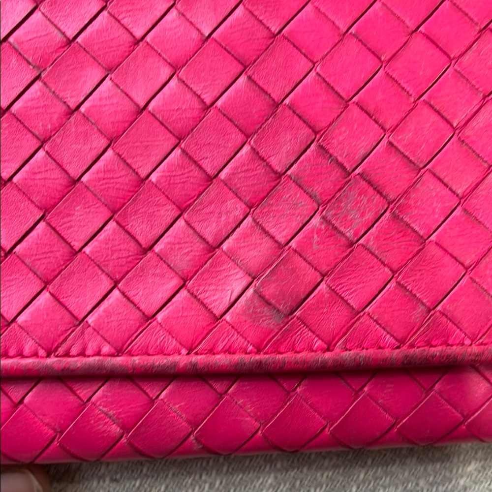 Bottega Venetta Pink wallet (chain for reference only) - Picture 7 of 8